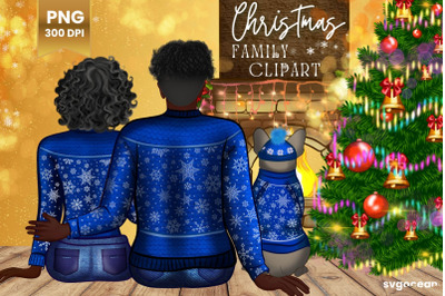 Christmas Family Clipart Bundle | Parents&nbsp;| Cozy Winter Sublimation