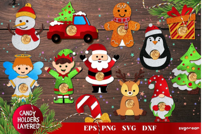 Christmas Ornaments DIY | Candy Holders | Svg Bundle | Cut File