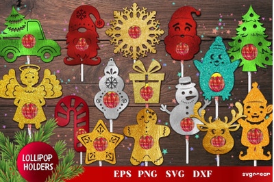 Christmas Candy Holders | Lollipop Holders | Svg Bundle | Cut File