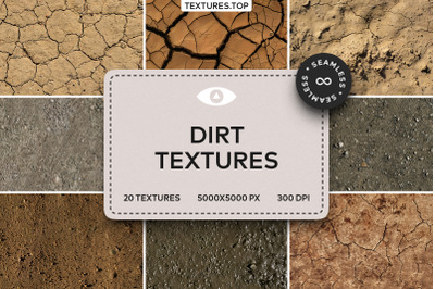 20 Seamless Dirt Texture Pack