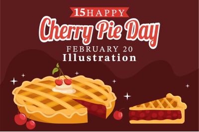 15 National Cherry Pie Day Illustration