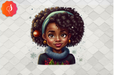 Beautiful Winter Black Girl Blm 2