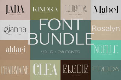 Creative font bundle Vol 6