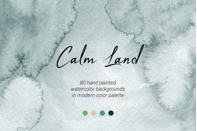 Watercolor backgrounds Hand painted textured abstract papers