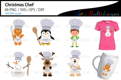 Christmas funny chef bundle