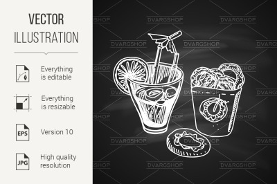 Coctail with Donuts
