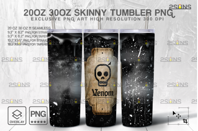 20oz Spooky Potion Skinny Tumbler Design, Sublimation Design PNG