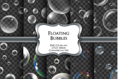 Floating Bubble Overlays Transparent PNG