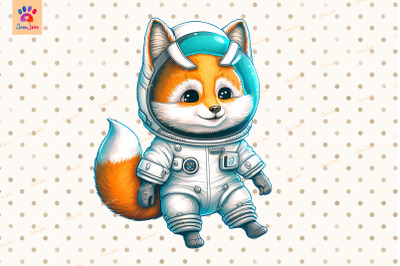 Astronaut Fox Cute Animal Lover