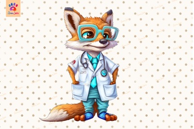 Doctor Fox Cute Animal Lover