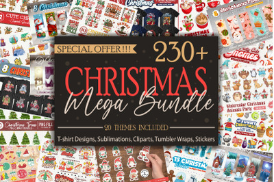 Christmas Mega Bundle | T-shirt, Sublimation, Stickers, Clipart