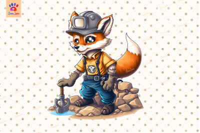Worker Fox Cute Animal Lover