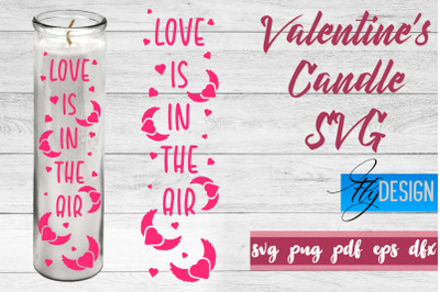 Valentines Candles SVG | Love SVG | Candles Design SVG