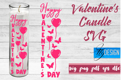 Valentine&amp;&23;039;s Candles SVG | Love SVG | Candles Design SVG