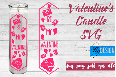 Valentine&amp;&23;039;s Candles SVG | Love SVG | Candles Design SVG