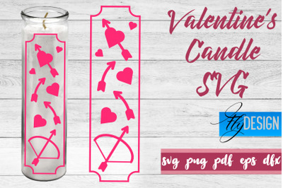 Valentines Candles SVG | Love SVG | Candles Design SVG