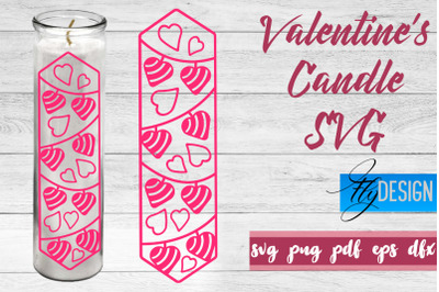 Valentines Candles SVG | Love SVG | Candles Design SVG