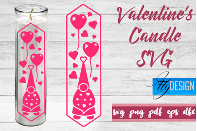 Valentines Candles SVG | Love SVG | Candles Design SVG