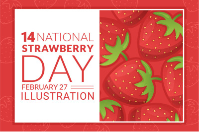 14 National Strawberry Day Illustration