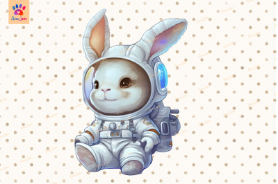 Astronaut Bunny Cute Animal Lover