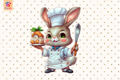 Chef Bunny Cute Animal Lover