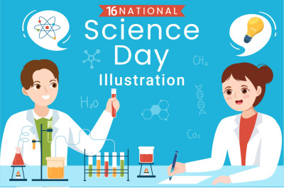 16 National Science Day Illustration