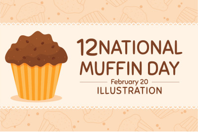 12 National Muffin Day Illustration