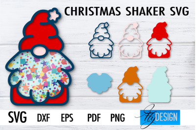 Christmas Shaker SVG | Christmas Paper Cut Design | Confetti SVG