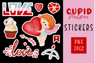 Sublimation of Cupid in Love/PNG,jpeg formats, stickers