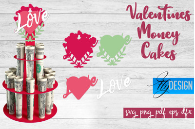 Valentines Day Money Cake SVG | Money Holder SVG Design | Gift SVG