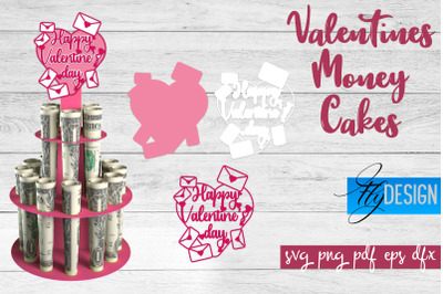 Valentines Day Money Cake SVG | Money Holder SVG Design | Gift SVG