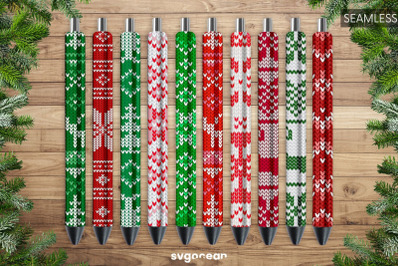 Christmas Pen Wrap Sublimation | PNG | Epoxy