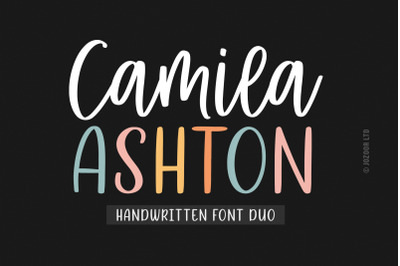 Camila Ashton - Script Font Duo