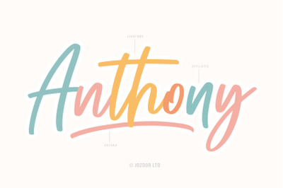 Anthony - Modern Script Font