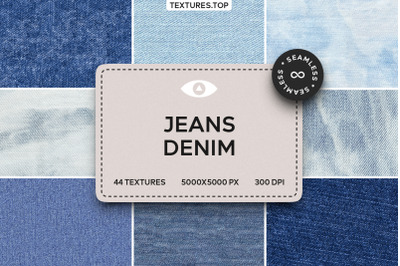 44 Seamless Jeans Denim Texture Pack
