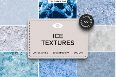 20 Seamless Ice Texture Pack