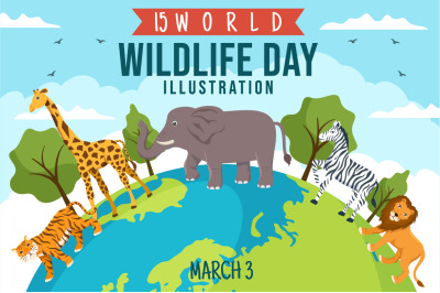 15 World Wildlife Day Illustration