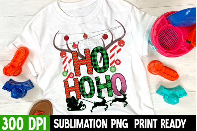 Ho Ho Ho Sublimation PNG , Ho Ho Ho SUblimation T-Shirt Design