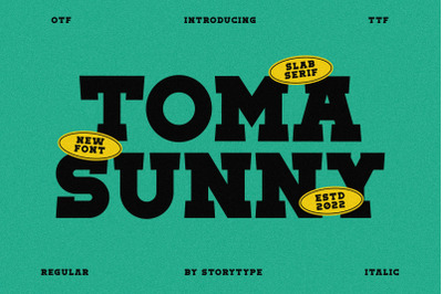 Toma Sunny Typeface