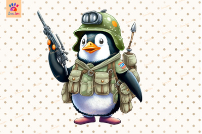 Military Penguin Clipart Animals Lover