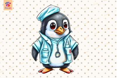 Doctor Penguin Clipart Animal Lover