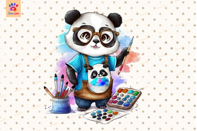 Artist Panda Clipart Animal Lover