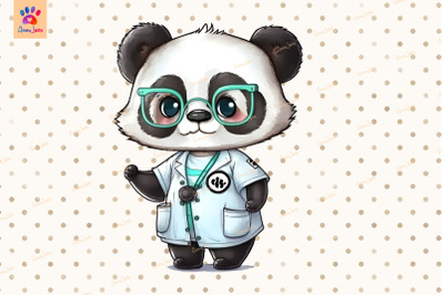 Doctor Panda Clipart Animal Lover