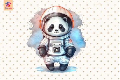 Astronaut Panda Clipart Animal Lover