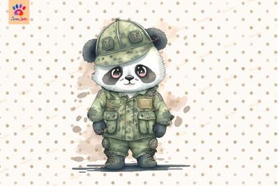 Military Panda Clipart Animal Lover