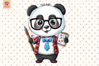 Student Panda Clipart Animal Lover