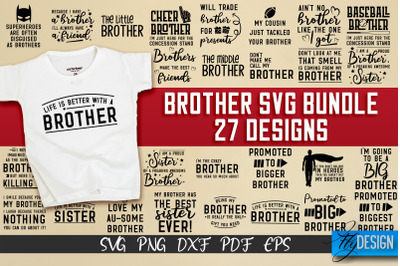 Brother SVG Bundle | Brothers Quotes Design | Family SVG