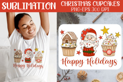 Happy Holidays Sublimation / Christmas Sweets Clipart