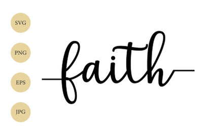 Faith SVG, Faith with tails, Christian SVG, Religious SVG