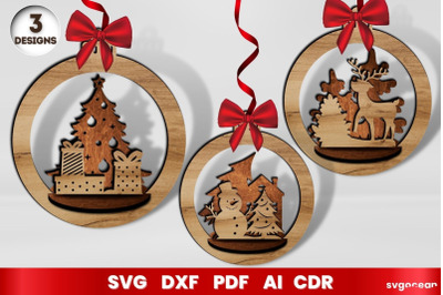 Laser Cut Christmas Toys SVG | 3D Layered | Glowforge